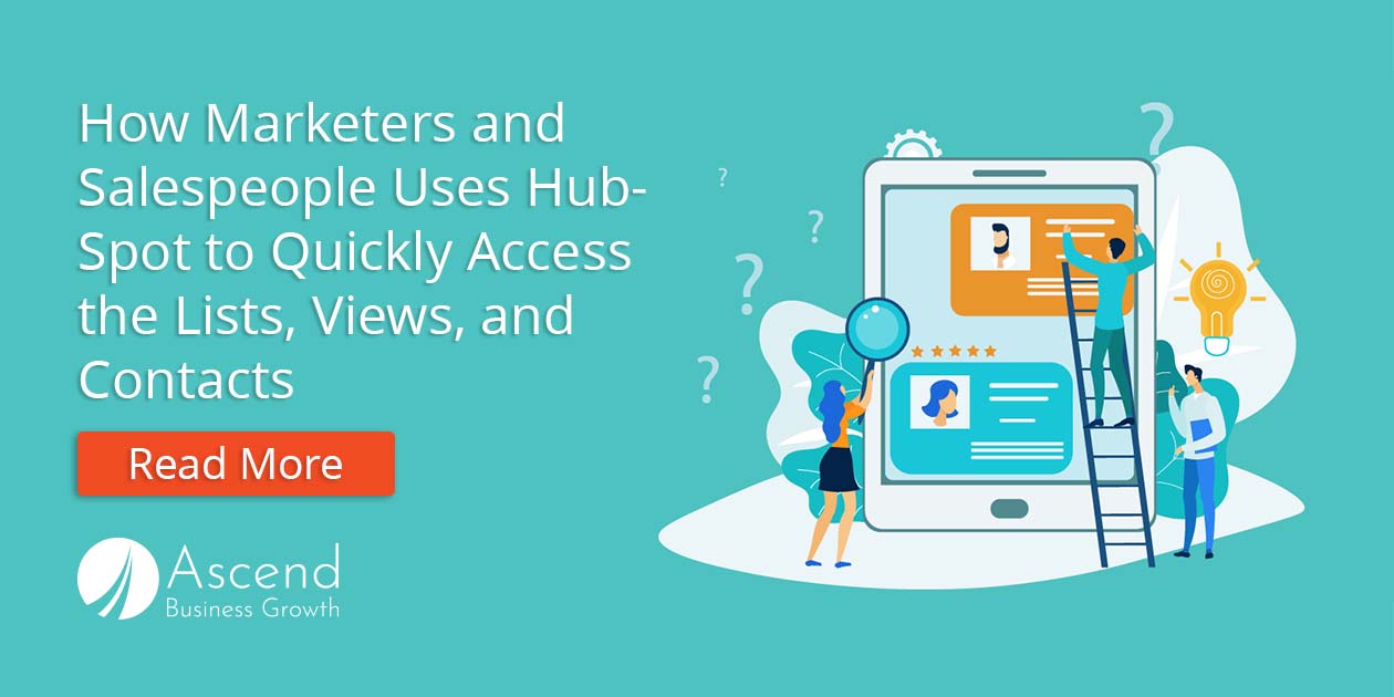 Read: HubSpot Training: Lists, Views, and Contacts